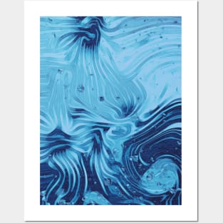 Abstract colourful aesthetic beautiful dream love romantic design vintage Sea Blue fantasy Posters and Art